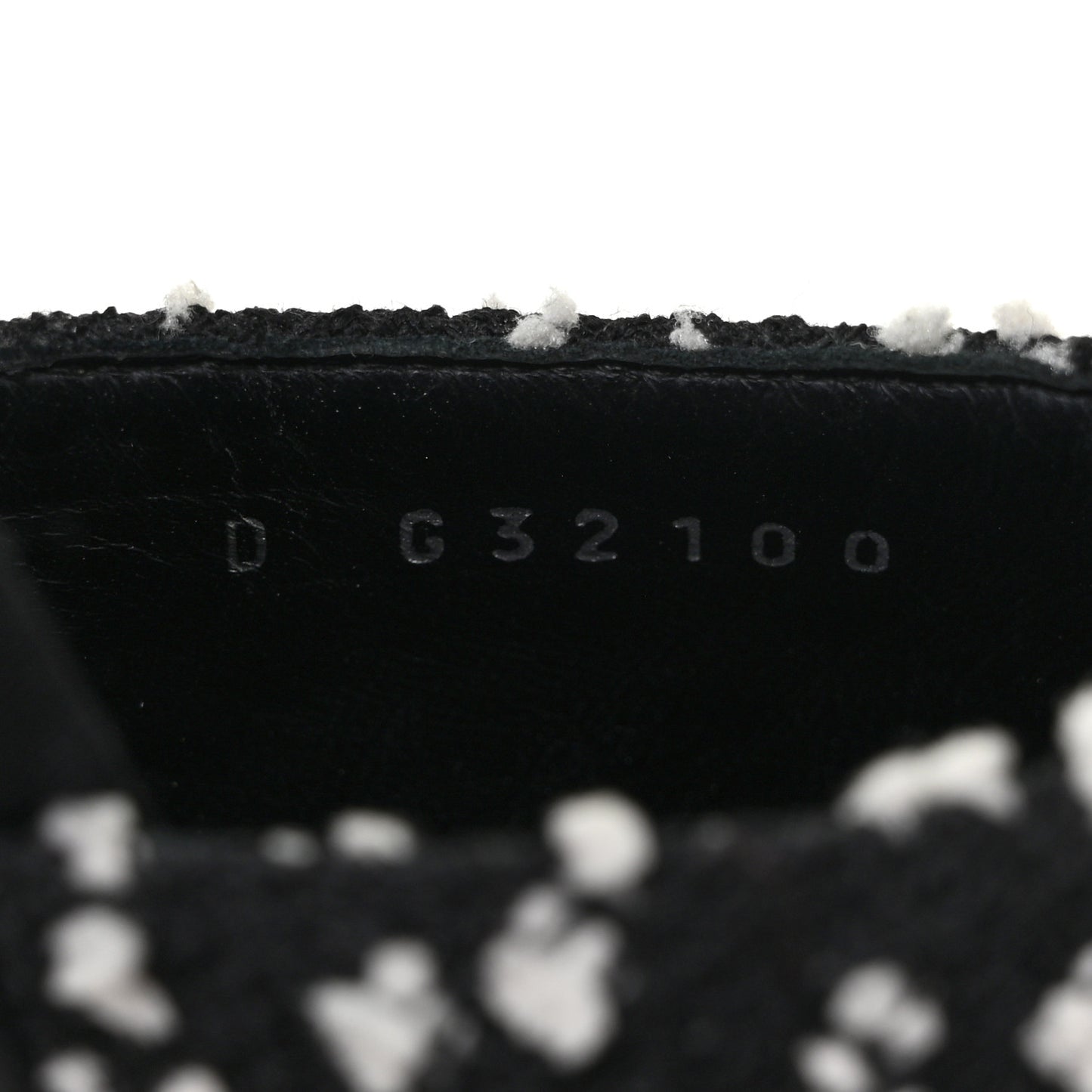 Tweed Grosgrain Pearl Mules 37 Black White