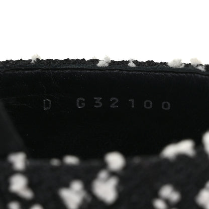 Chanel Tweed Grosgrain Pearl Mules 37 Black White 9 of 10