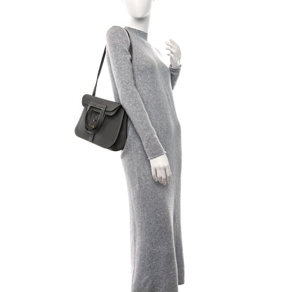Hermes Taurillon Clemence Halzan 31 GM Gris Meyer 2 of 10