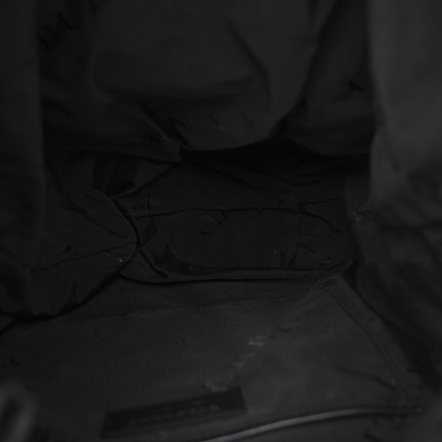 Nylon Medium Rucksack Backpack Black