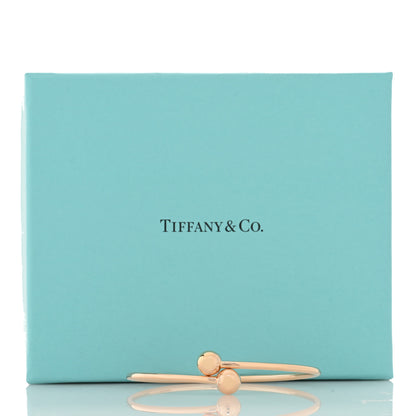 Tiffany 18K Rose Gold 8mm HardWear Ball Bypass Bracelet 4 of 4