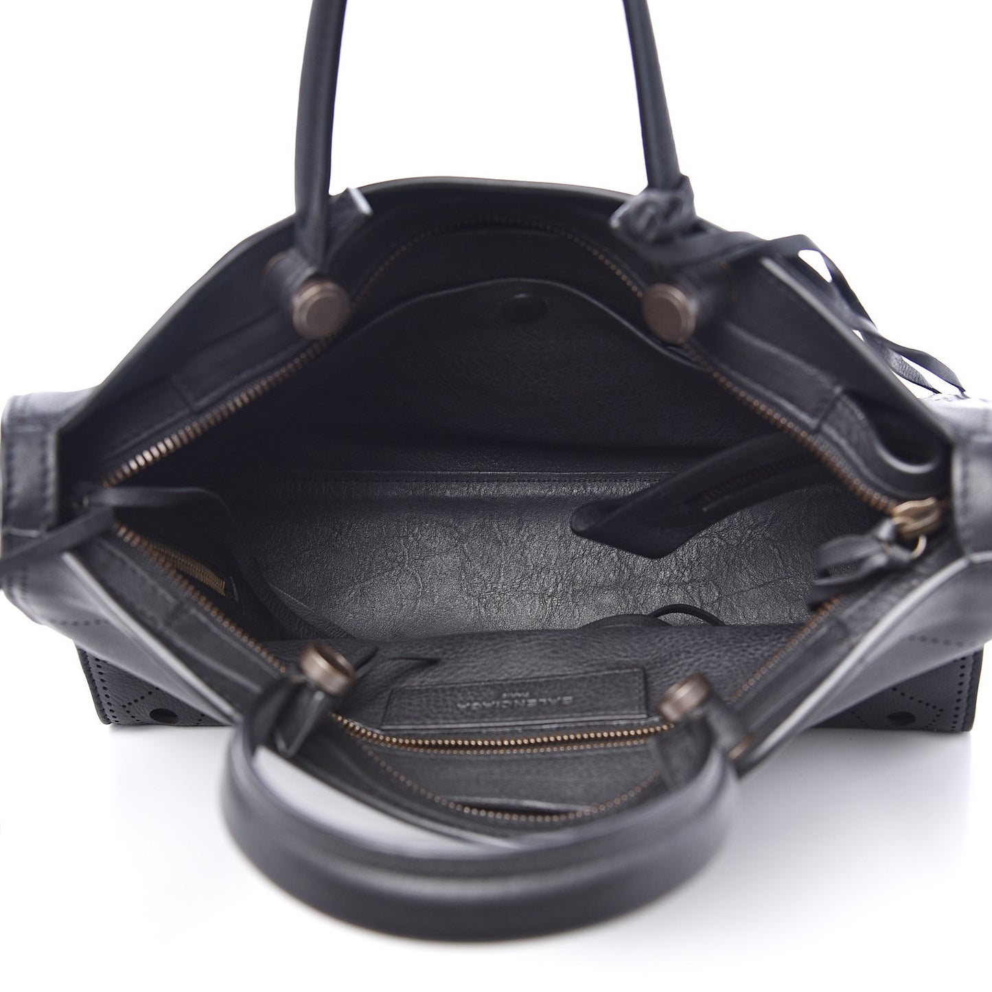 Veau Soyeux Perforated Blackout Hardware S City Black