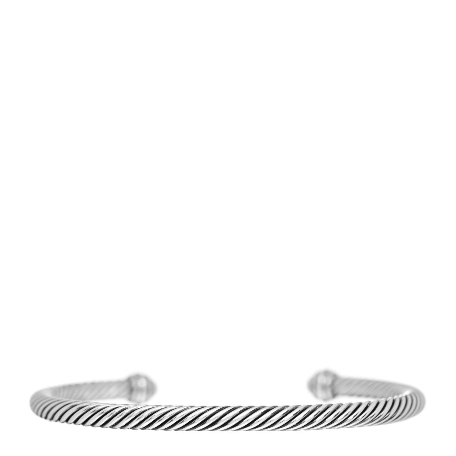 David Yurman Sterling Silver 18K Yellow Gold 4mm Cable Classics Bracelet 3 of 5
