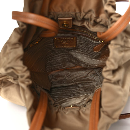 Prada Tessuto Nylon Logo Drawstring Bucket Bag 5 of 10
