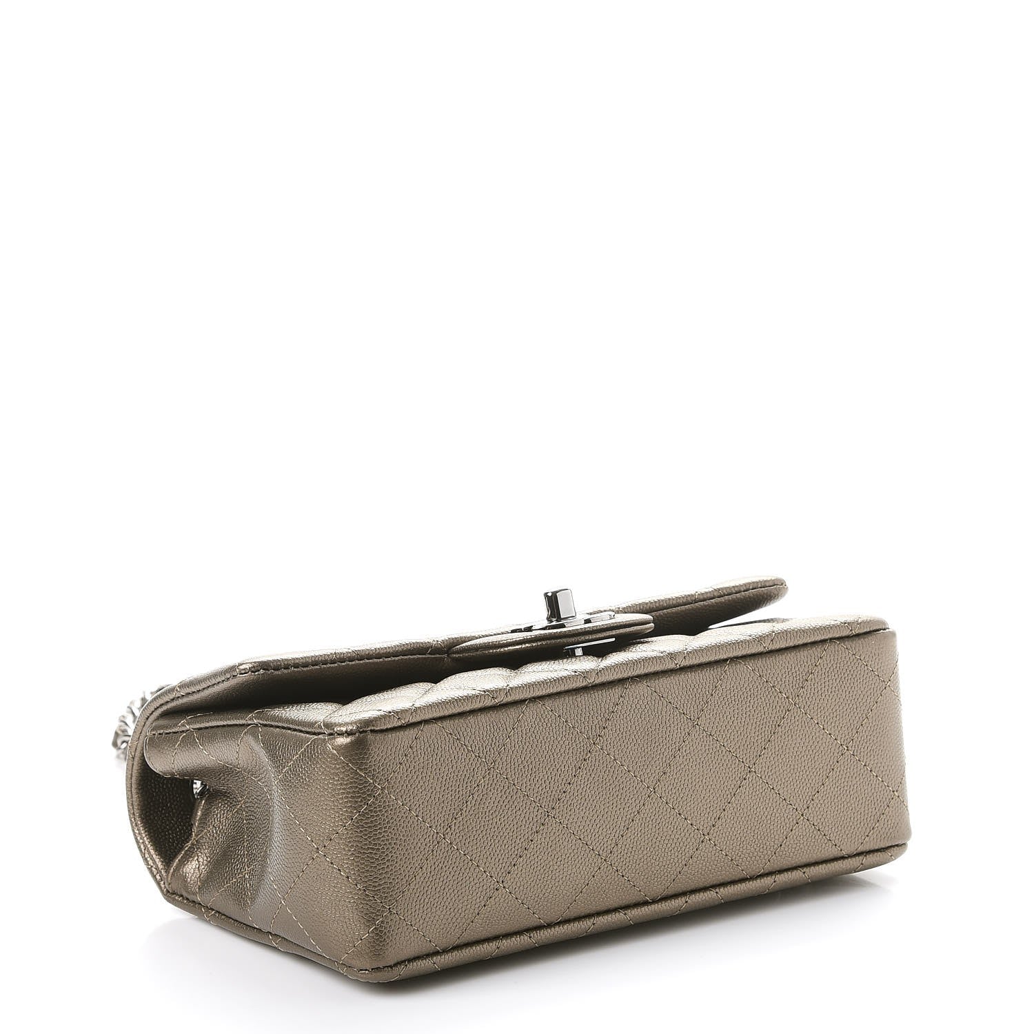 Chanel Iridescent Caviar Quilted Mini Rectangular Flap Bronze 4 of 8