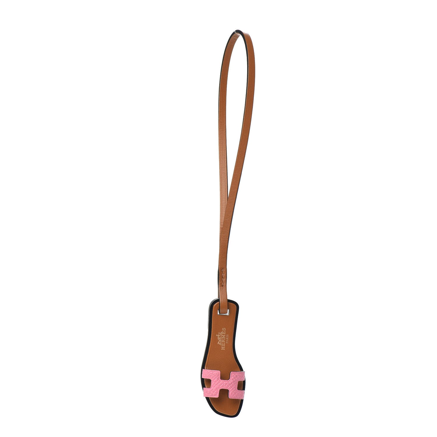 Hermes Epsom Butler Calfskin Hunter Oran Nano Bag Charm Rose Confetti Sable 1 of 4