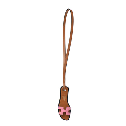 Hermes Epsom Butler Calfskin Hunter Oran Nano Bag Charm Rose Confetti Sable 1 of 4