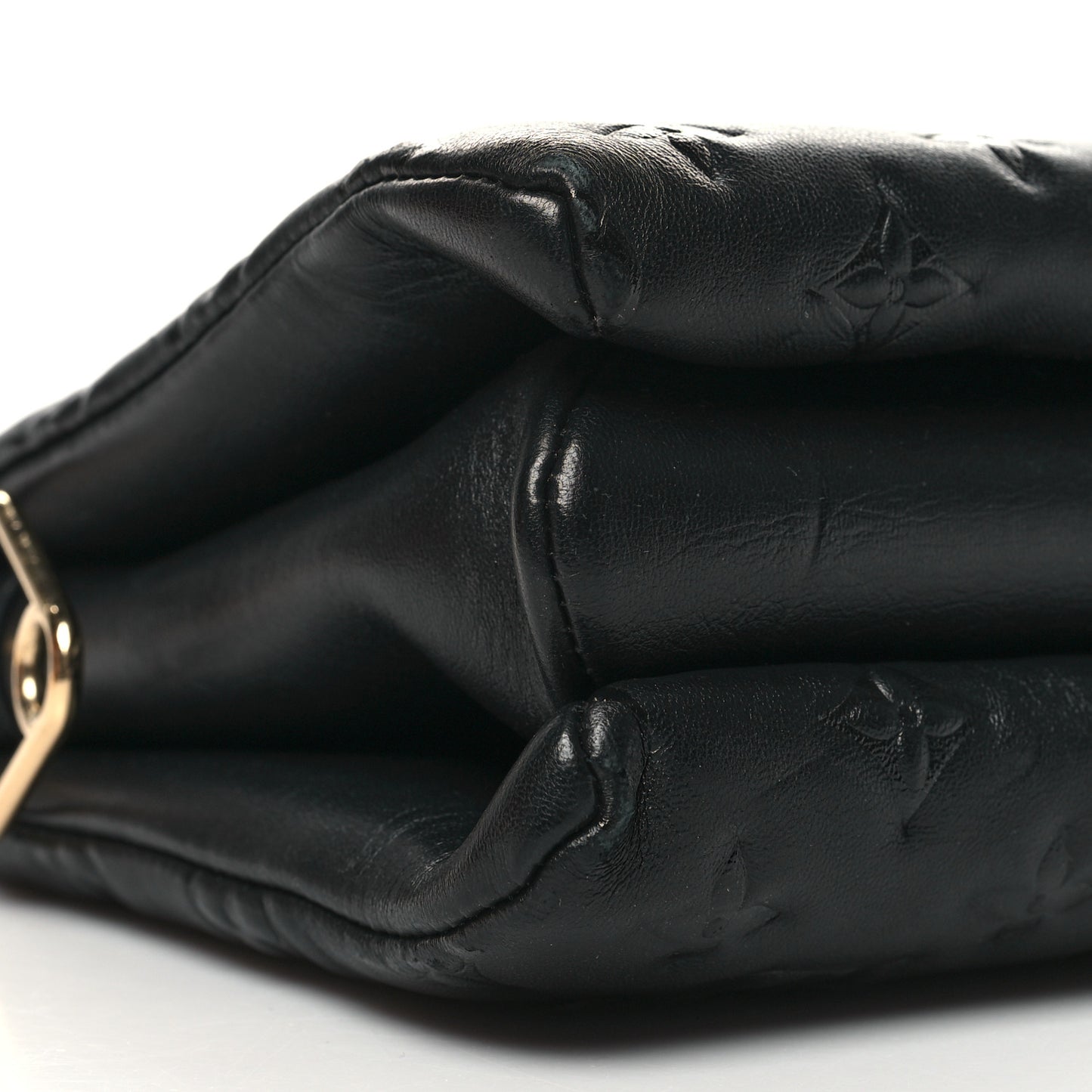 Lambskin Embossed Monogram Coussin PM Black