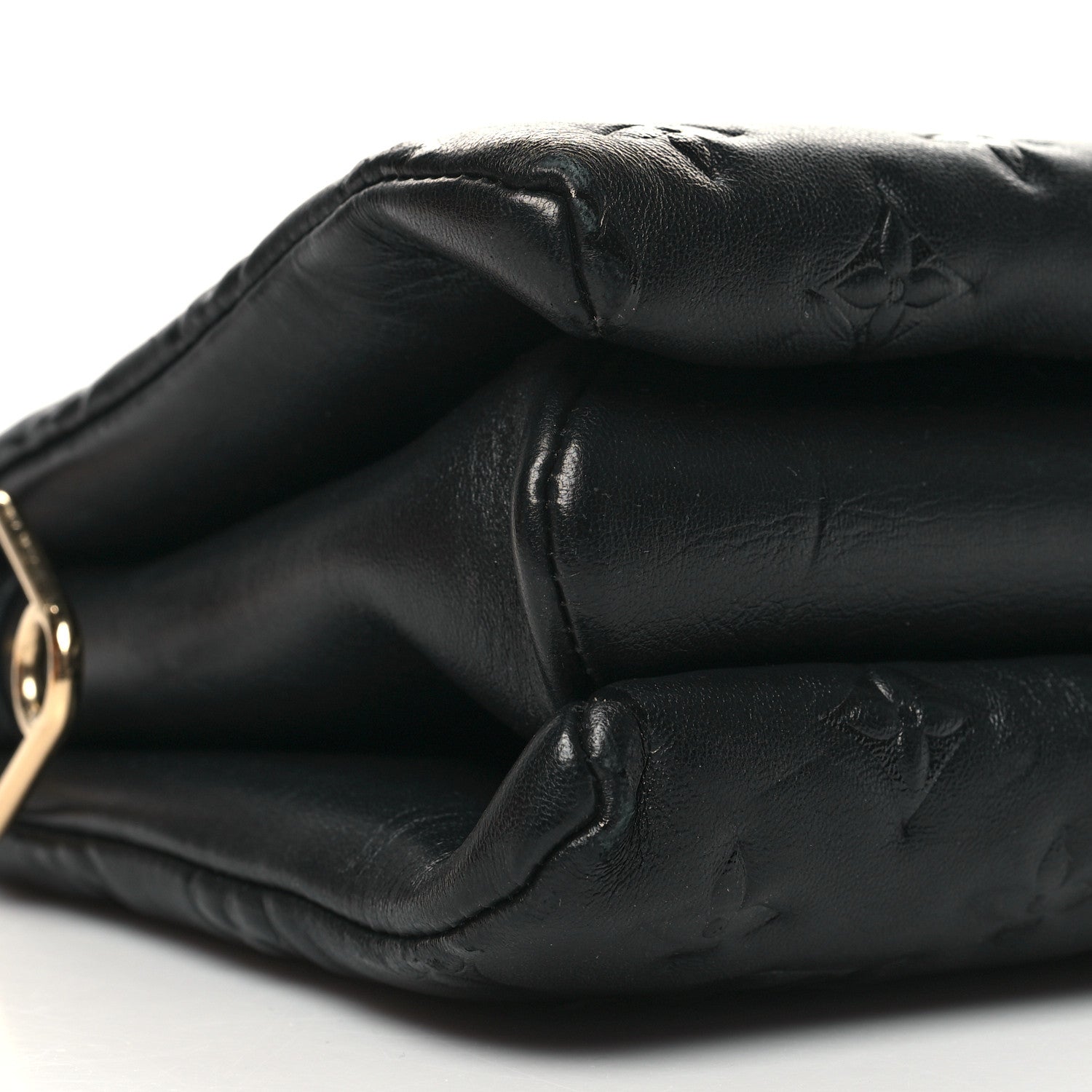 Louis Vuitton Lambskin Embossed Monogram Coussin PM Black 10 of 15