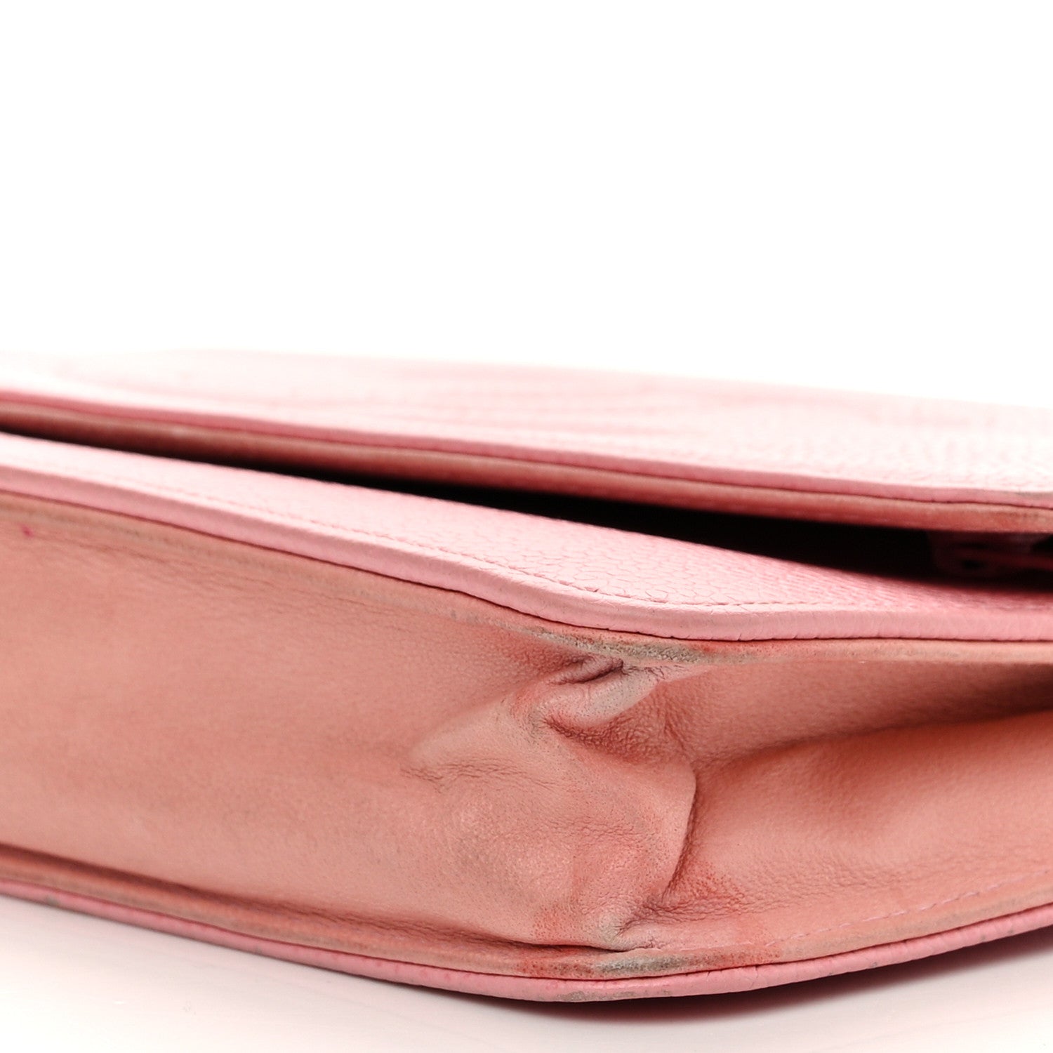 Chanel Caviar Timeless CC Wallet on Chain WOC Pink 12 of 19