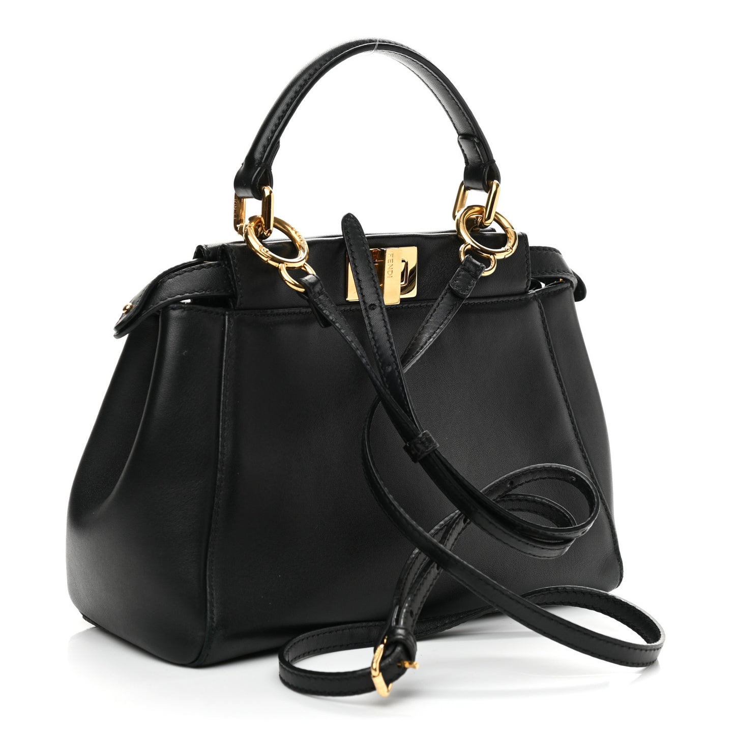 Nappa Mini Peekaboo Iconic Satchel Black