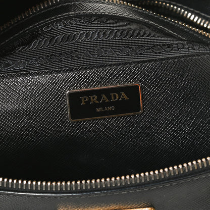 Prada Saffiano Small Galleria Double Zip Tote Black 6 of 10