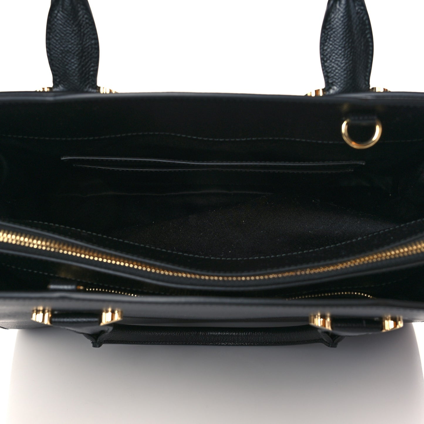 Hammered Calfskin Today Satchel Black