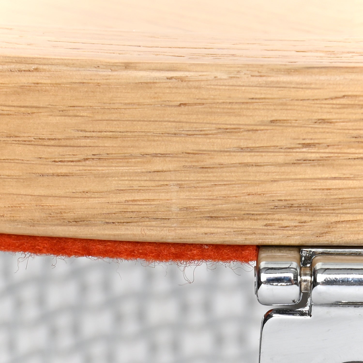 Hermes Aluminum Felt Oak Wood Carrou'Selle Saddle Box 19 of 23