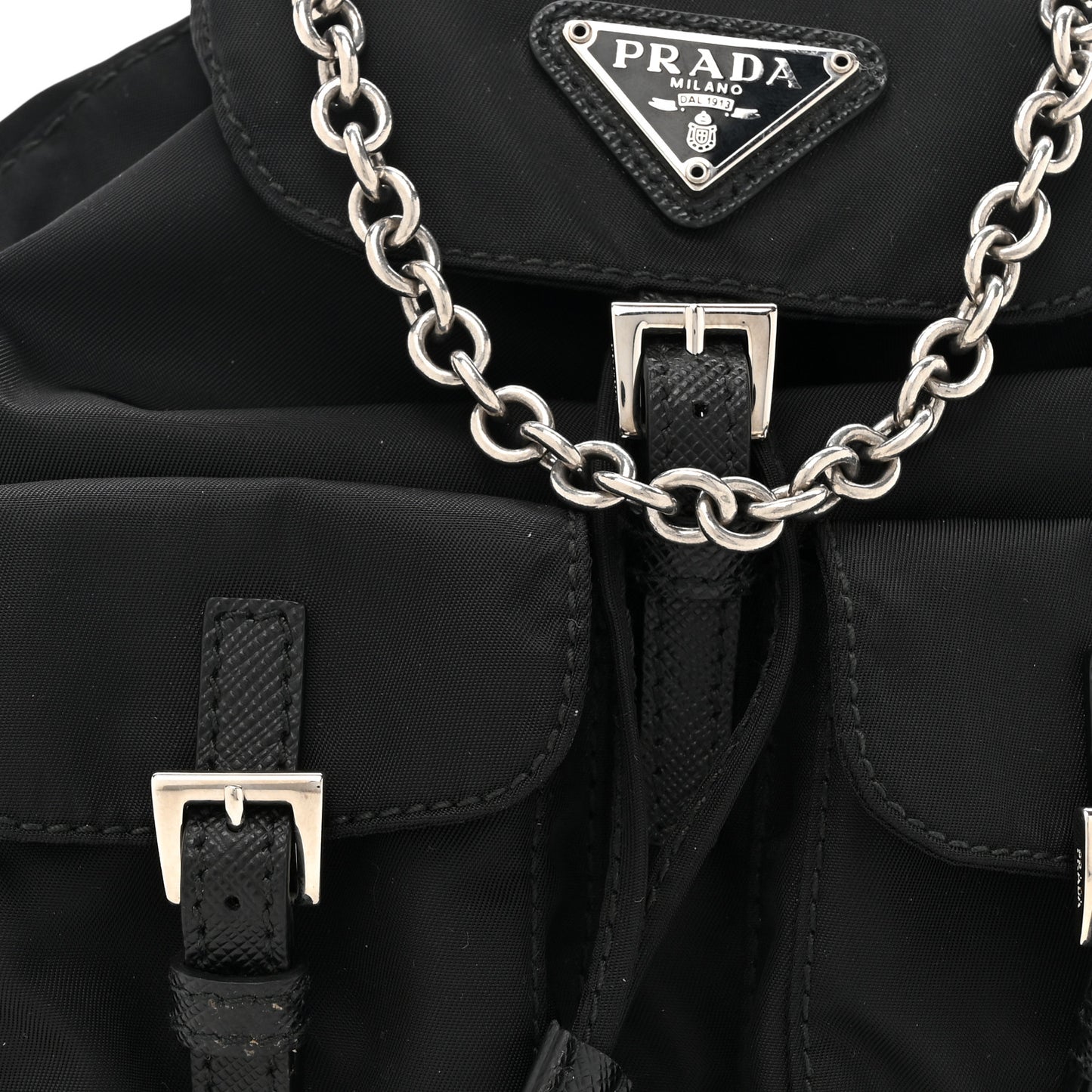 Nylon Vela Mini Crossbody Backpack Black
