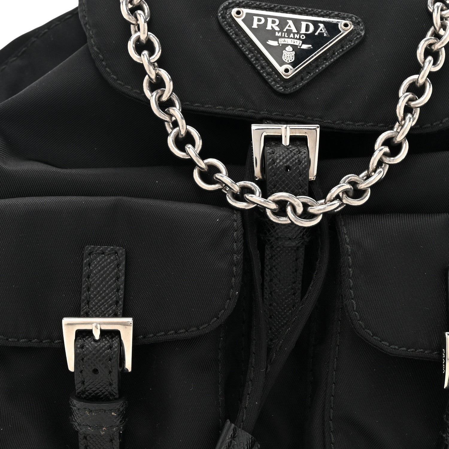 Prada Nylon Vela Mini Crossbody Backpack Black 7 of 9