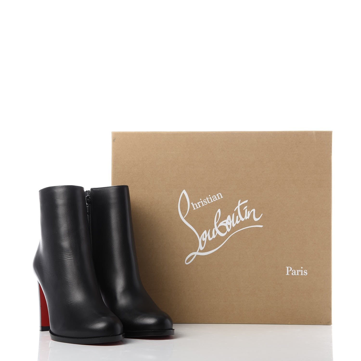 Christian Louboutin Calfskin Adox 85 Ankle Boots 36.5 Black 8 of 8