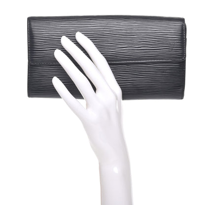 Louis Vuitton Epi Sarah Wallet Black 2 of 10