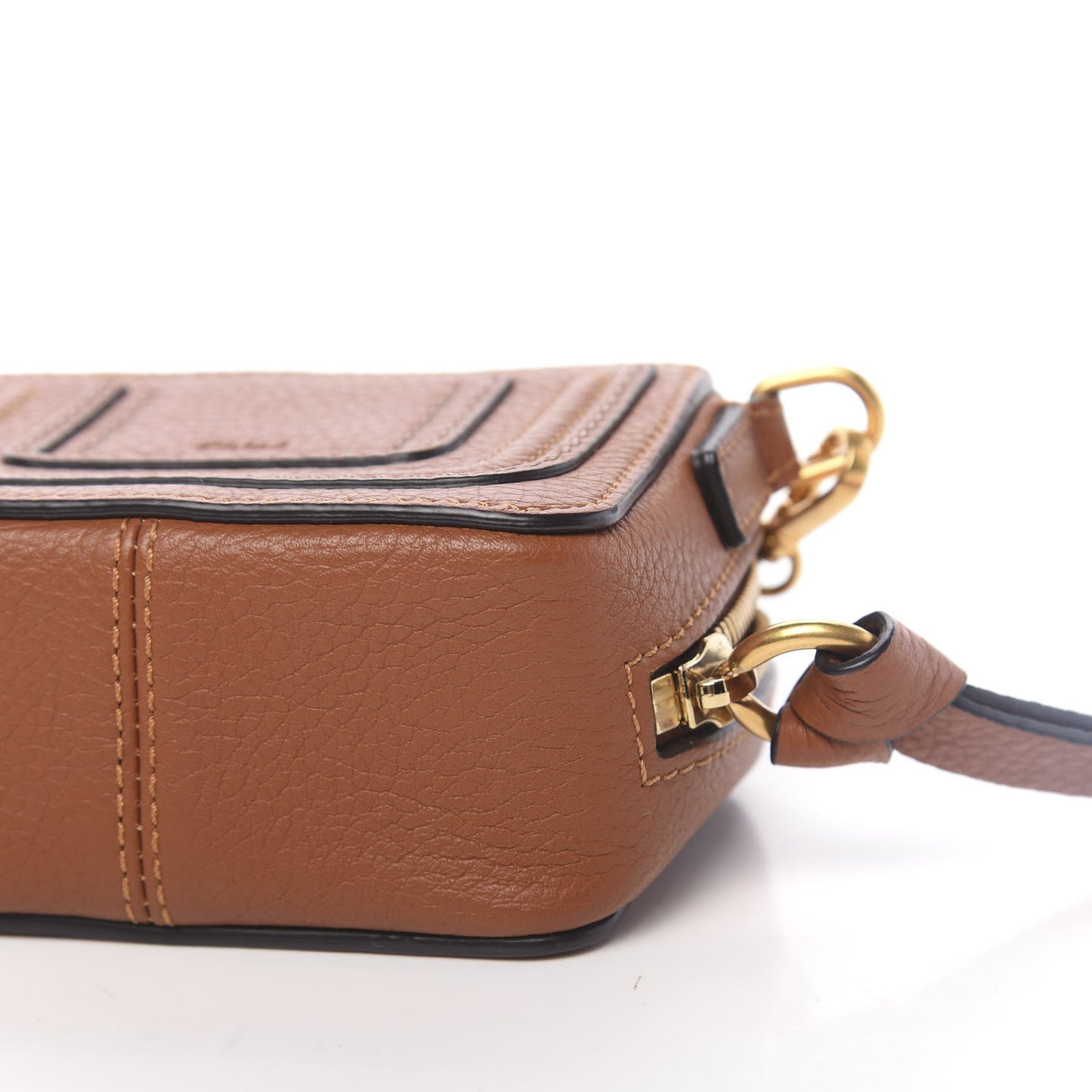 Calfskin Mini Marcie Crossbody Bag Tan