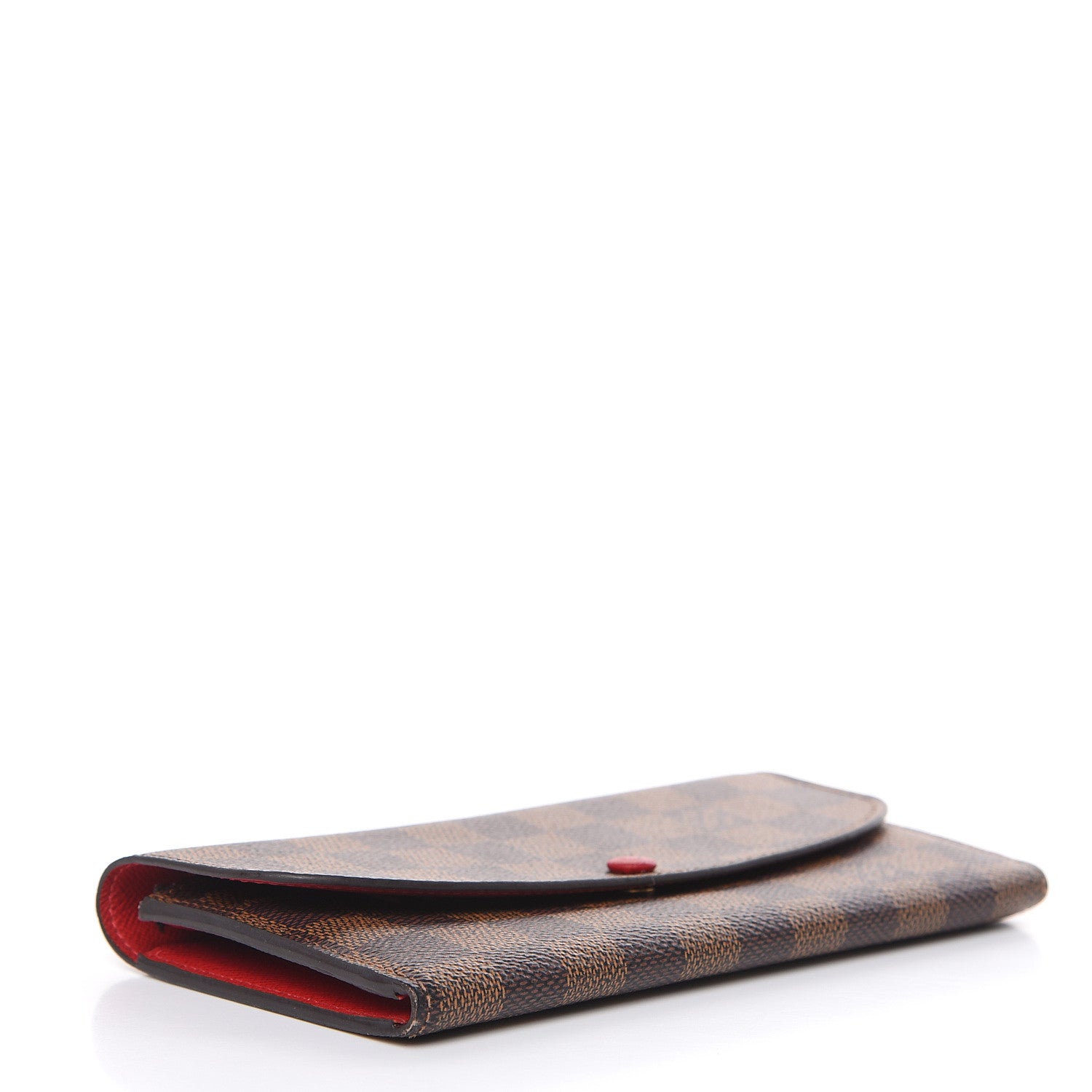 Louis Vuitton Damier Ebene Emilie Wallet Red 4 of 10