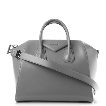Givenchy Shiny Lord Calfskin Medium Antigona Pearl Grey 1 of 10