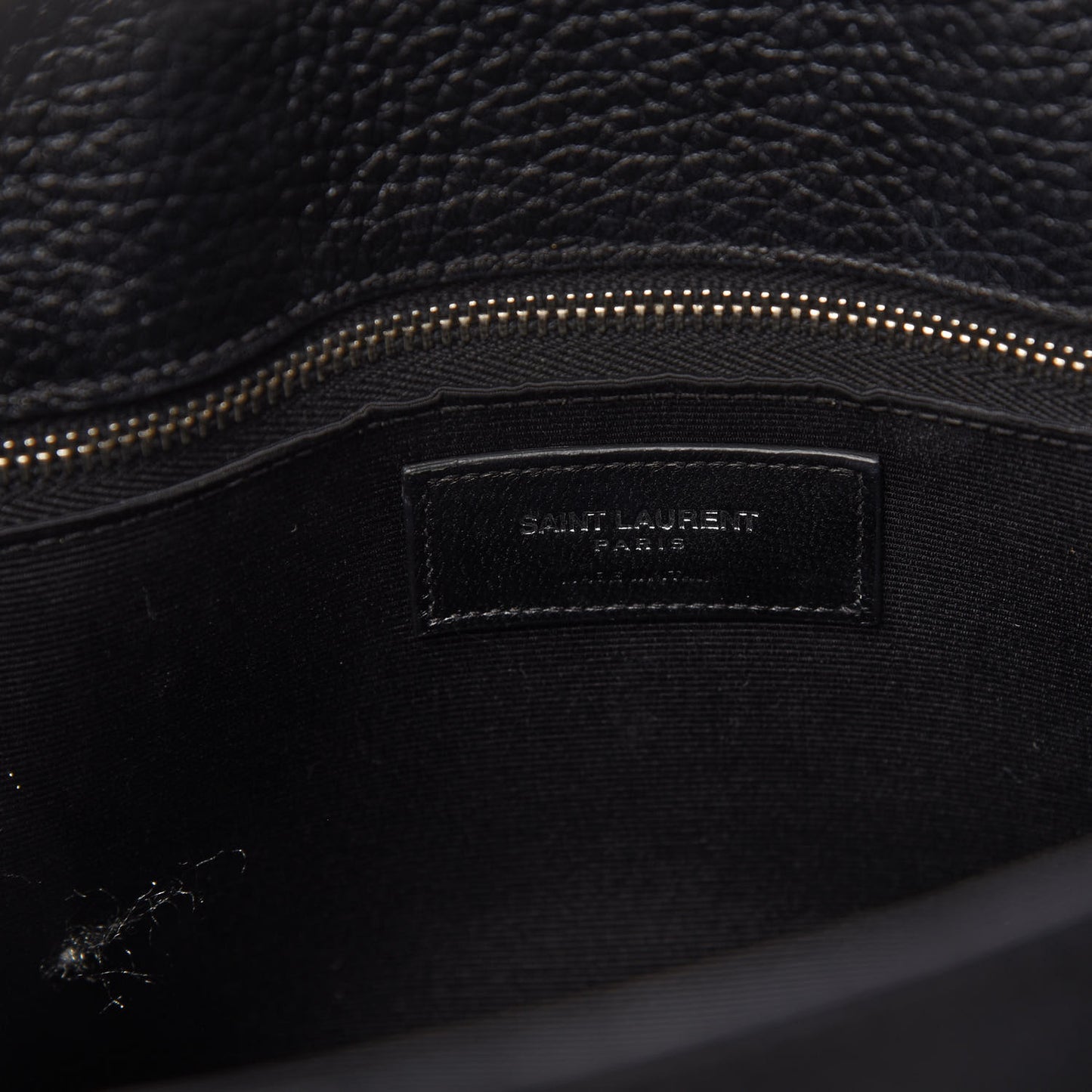 Grained Calfskin Small Sac De Jour Black