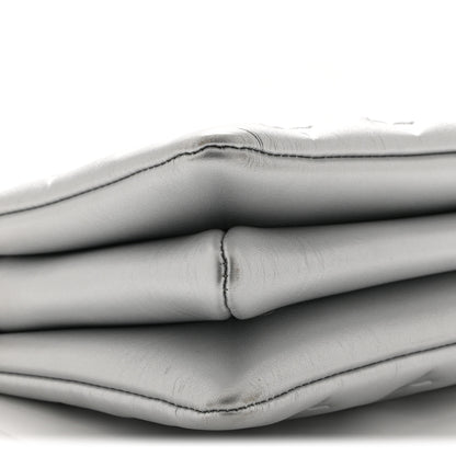 Louis Vuitton Lambskin Embossed Monogram Coussin BB Silver 10 of 12