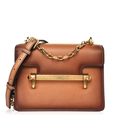 Valentino Garavani Calfskin Small Uptown Shoulder Bag Bright Cognac 1 of 11