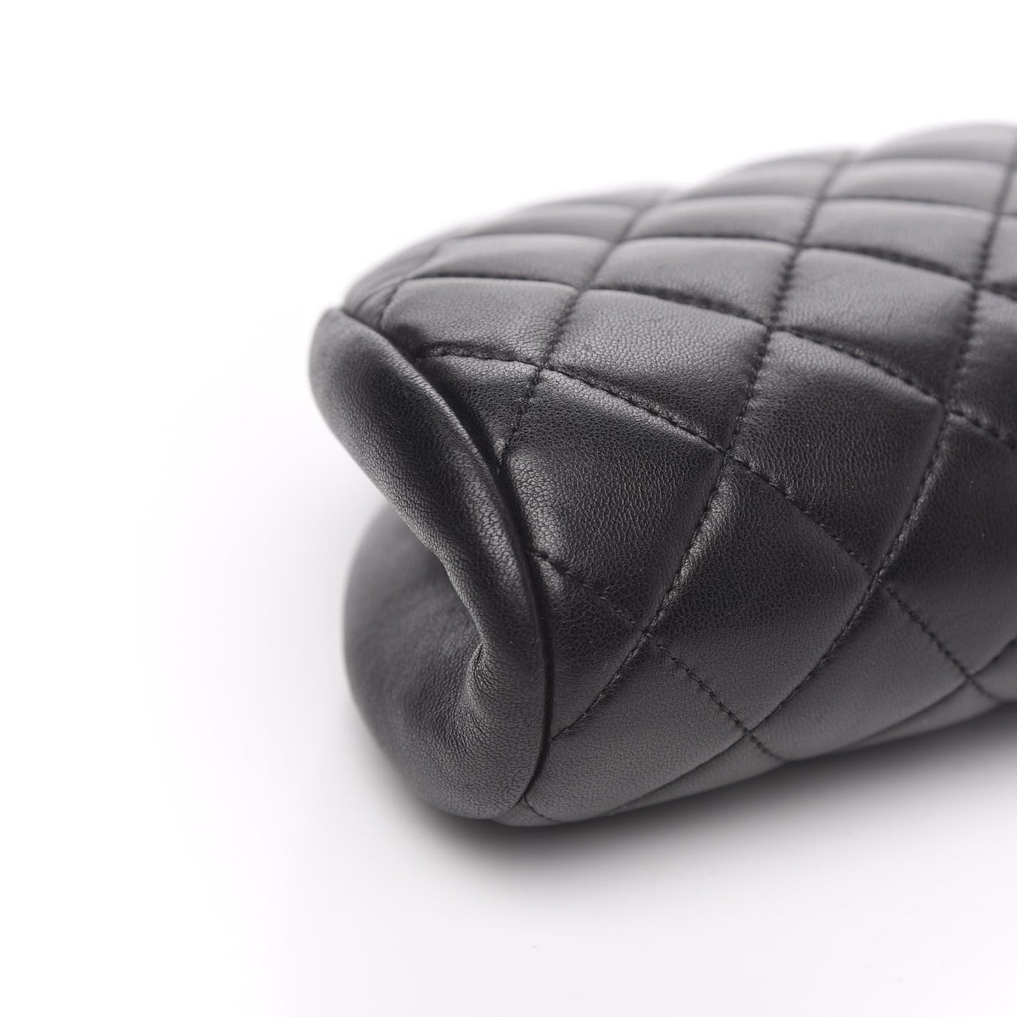 Lambskin Quilted Timeless Clutch Black