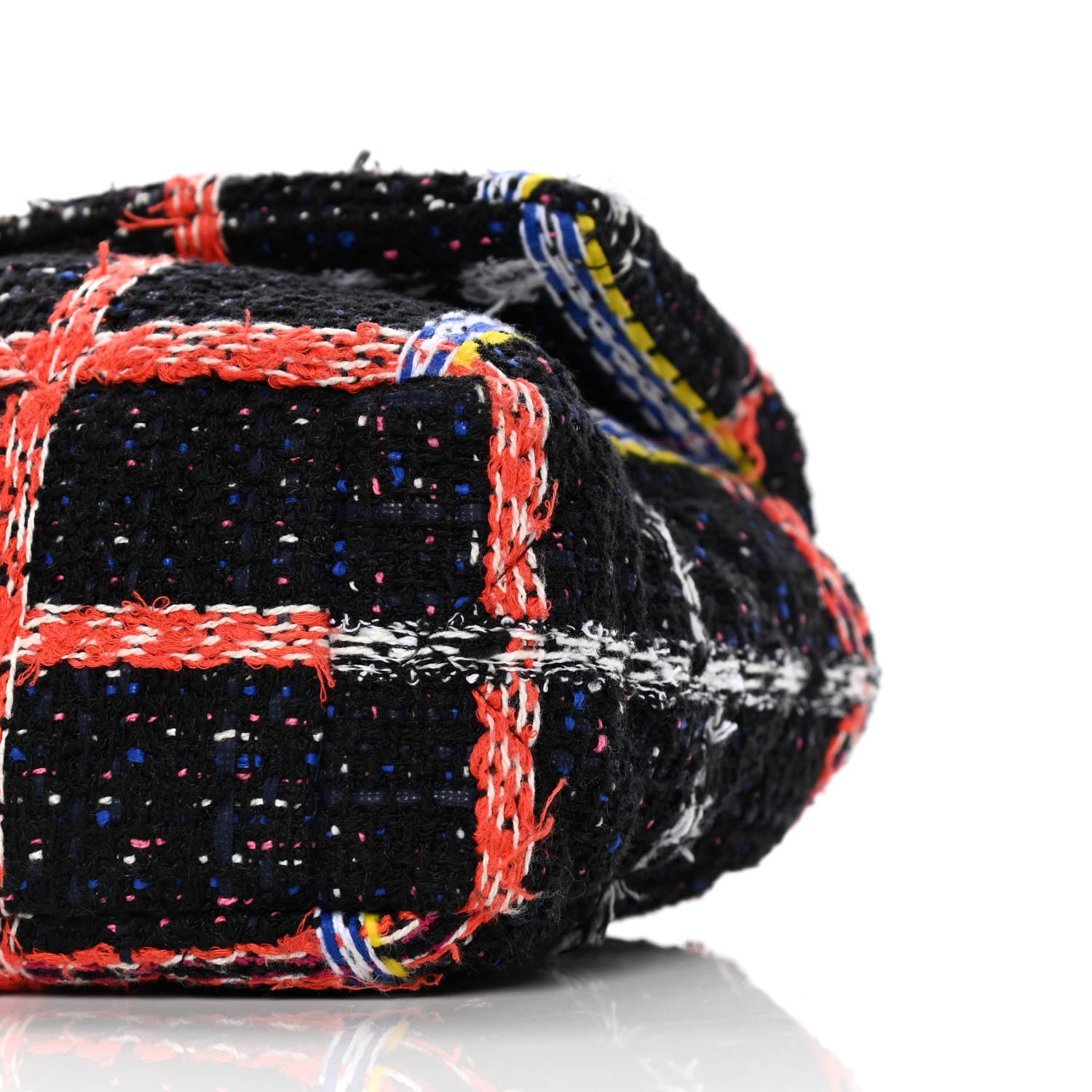 Chanel Tweed Quilted Medium Chanel 19 Flap Black Multicolor 9 of 12