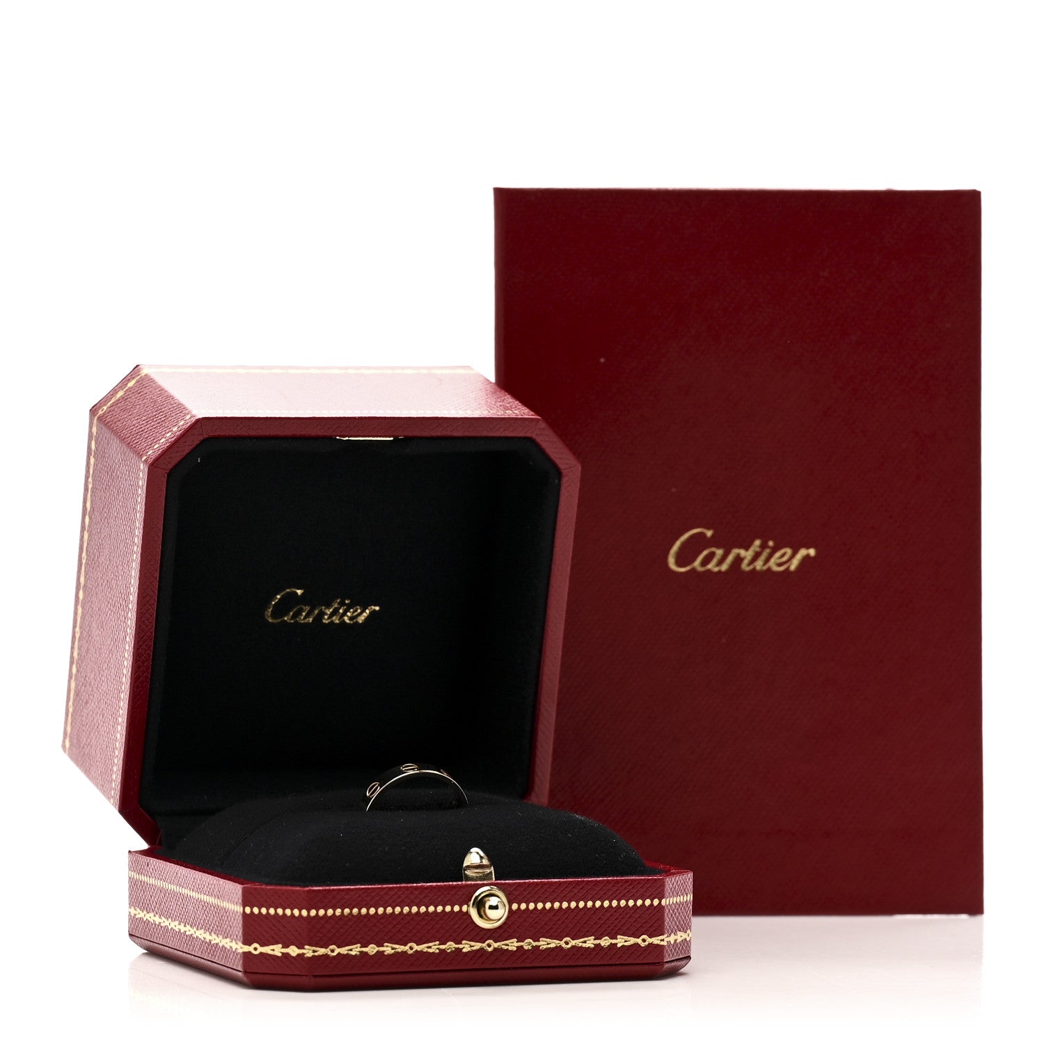 Cartier 18K Yellow Gold 3.5mm LOVE Wedding Band Ring 49 4.75 5 of 5