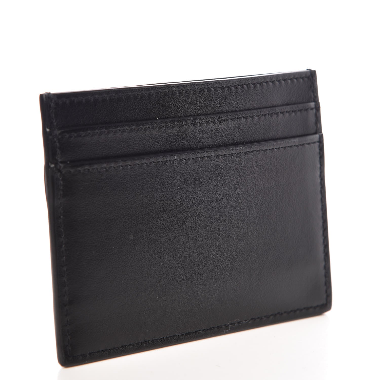 Saint Laurent Calfskin Plate Card Case Black 3 of 7
