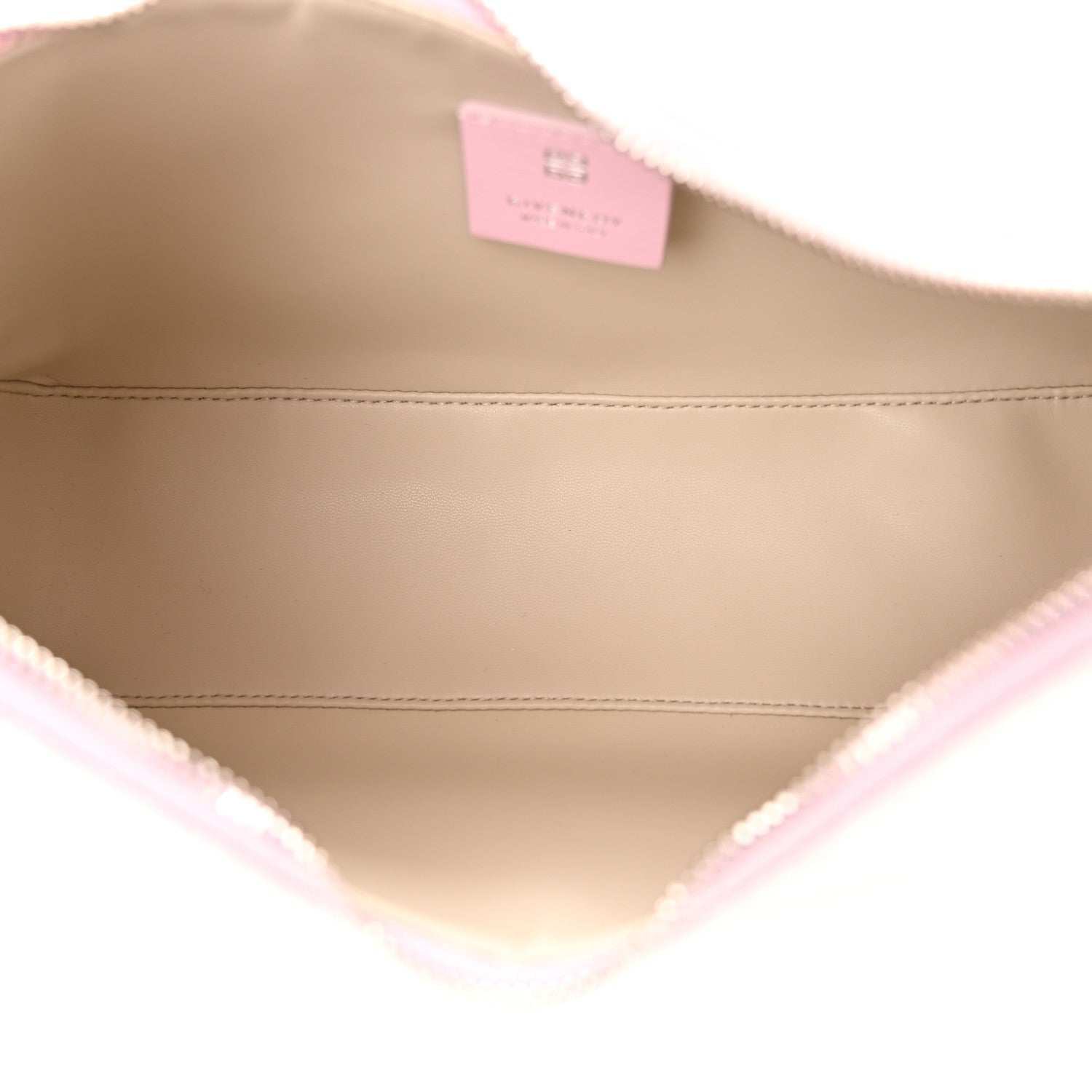 Givenchy Coated Canvas Logo 4G Embossed Small Moon Cut Out Shoulder Bag Blossom Pink 5 of 10