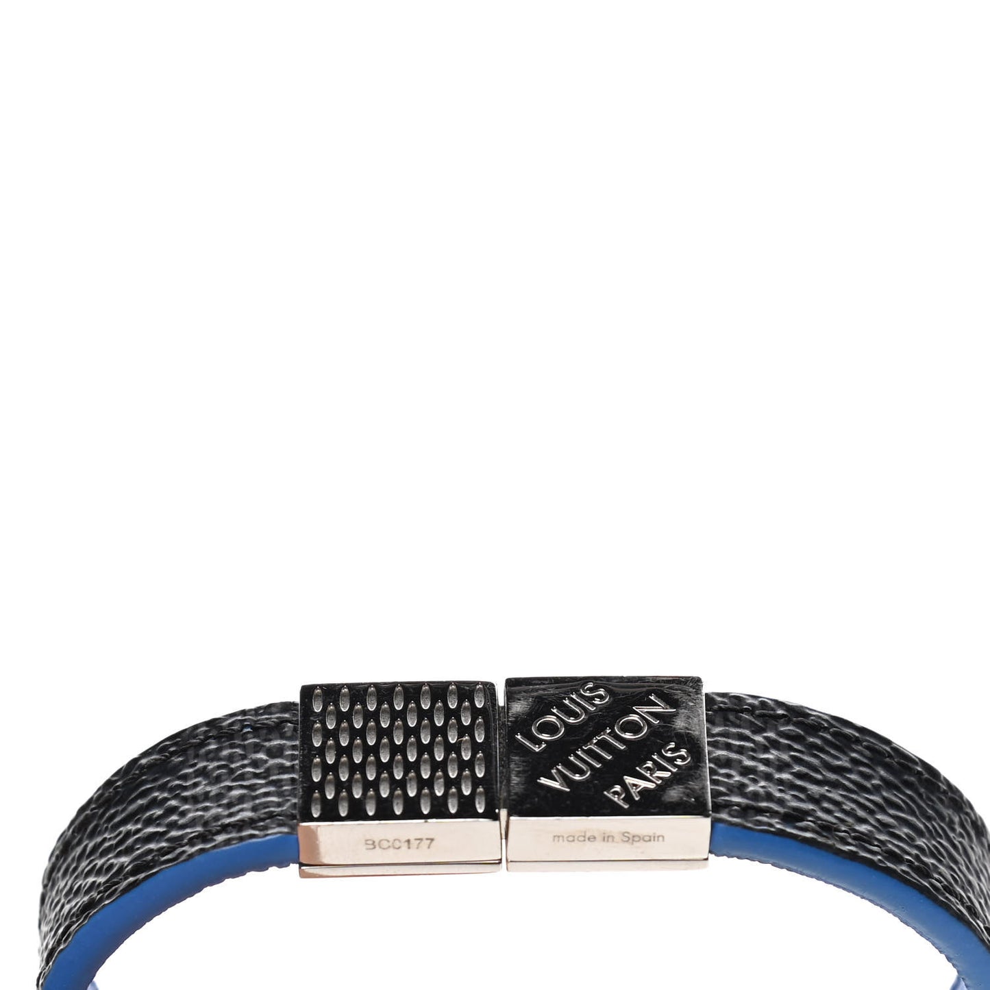 Damier Graphite Pull It Bracelet 21 Blue