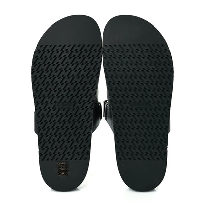 Hermes Calfskin Womens Chypre Sandals 42 Black 5 of 9