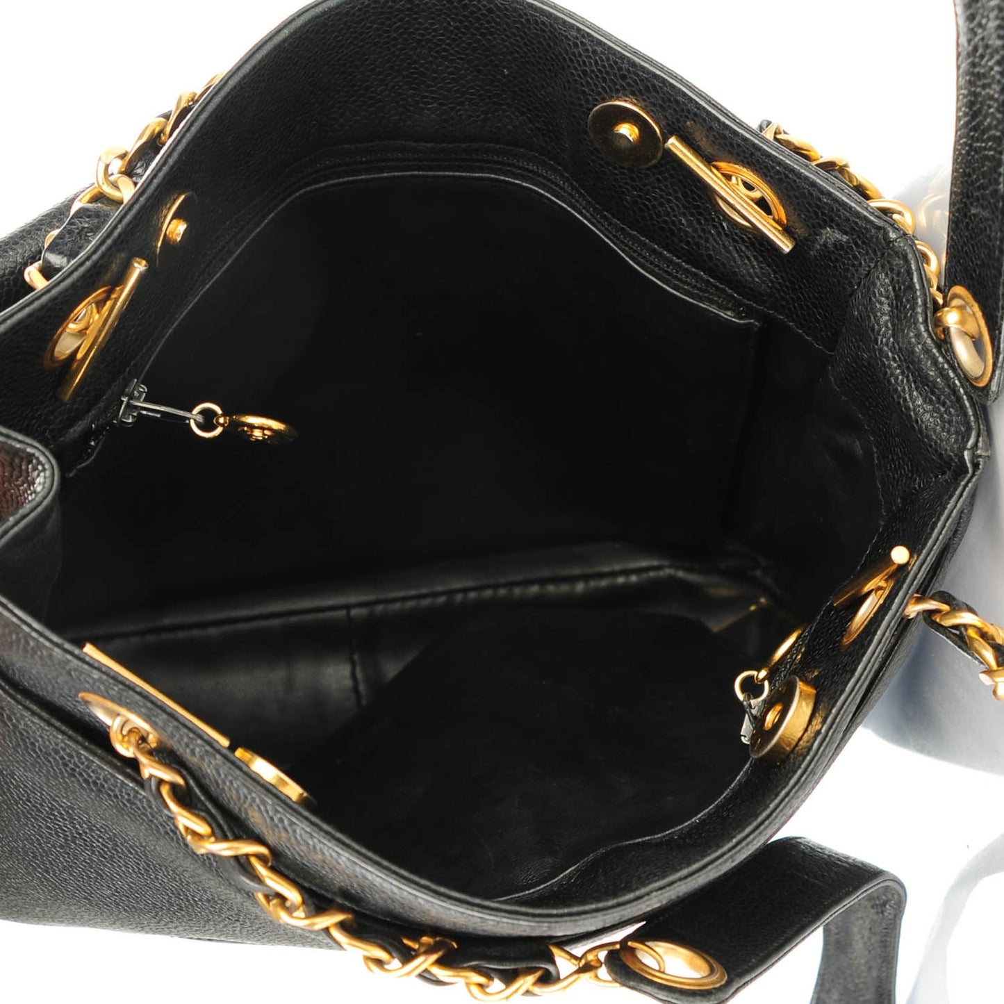 Caviar Shoulder Bag Black