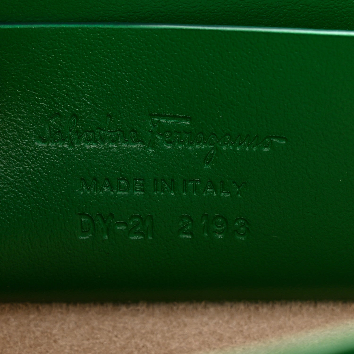 Salvatore Ferragamo Brushed Off Calfskin Small Iconic Top Handle Bag Verde 7 of 10