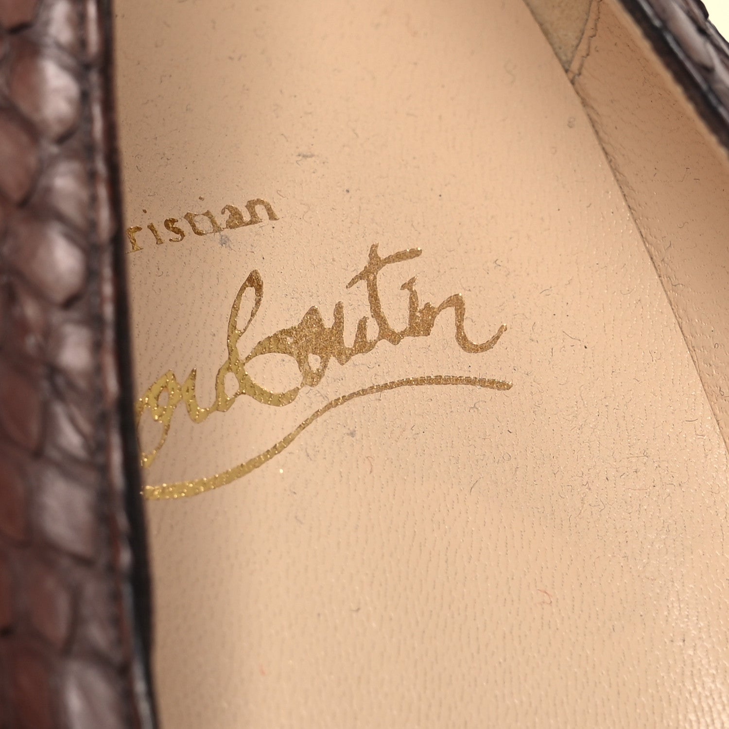 Christian Louboutin Watersnake Altadama 140 Pumps 38.5 Testa Di Moro 13 of 13