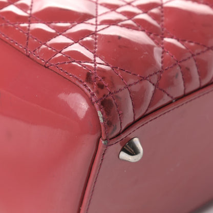 Christian Dior Patent Cannage Large Lady Dior Fuchsia 8 of 8