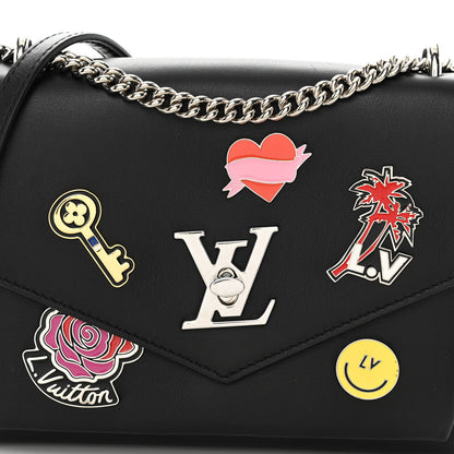 Louis Vuitton Soft Calfskin Pins My Lockme Chain Bag BB Black 8 of 10