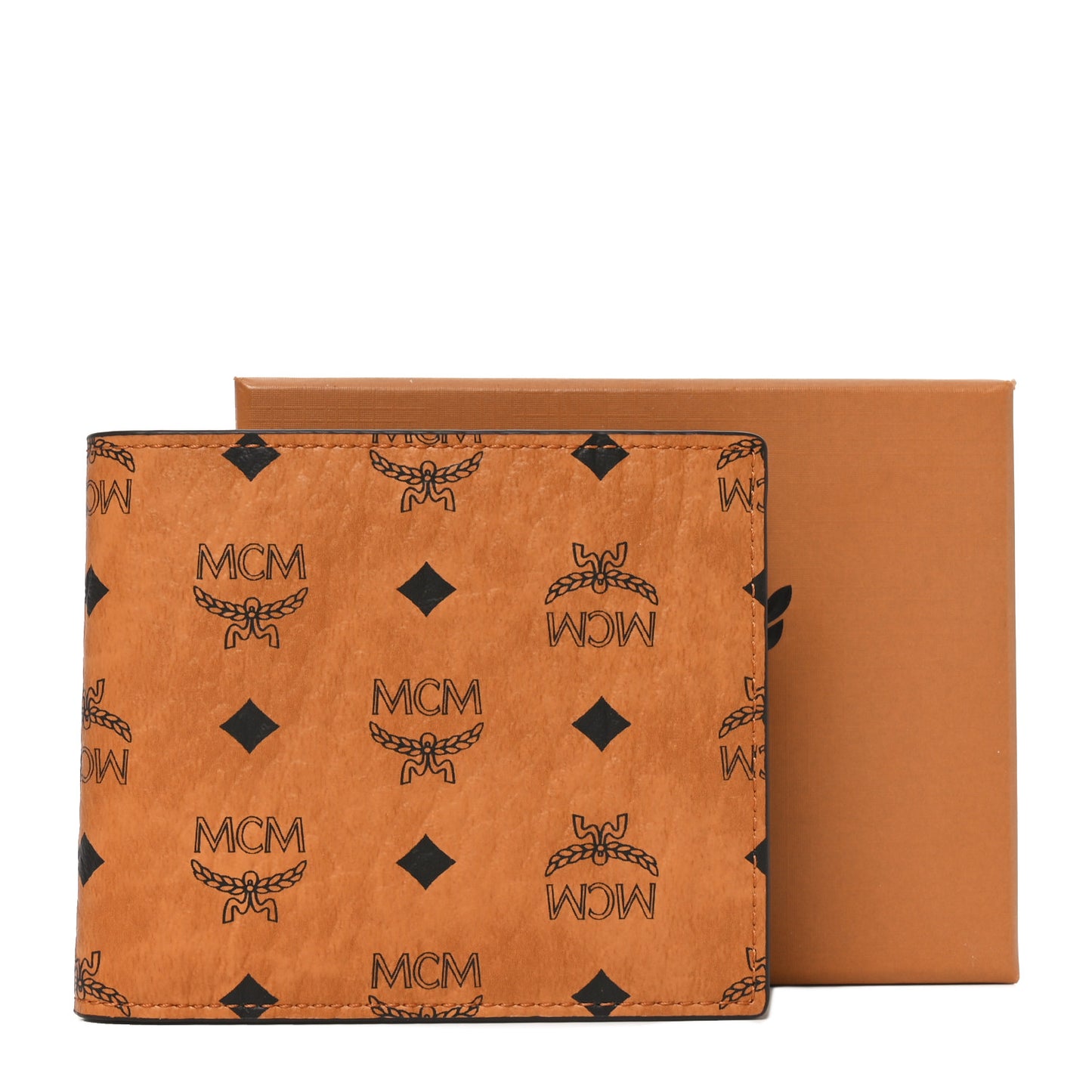 Visetos Small Flap Wallet Cognac