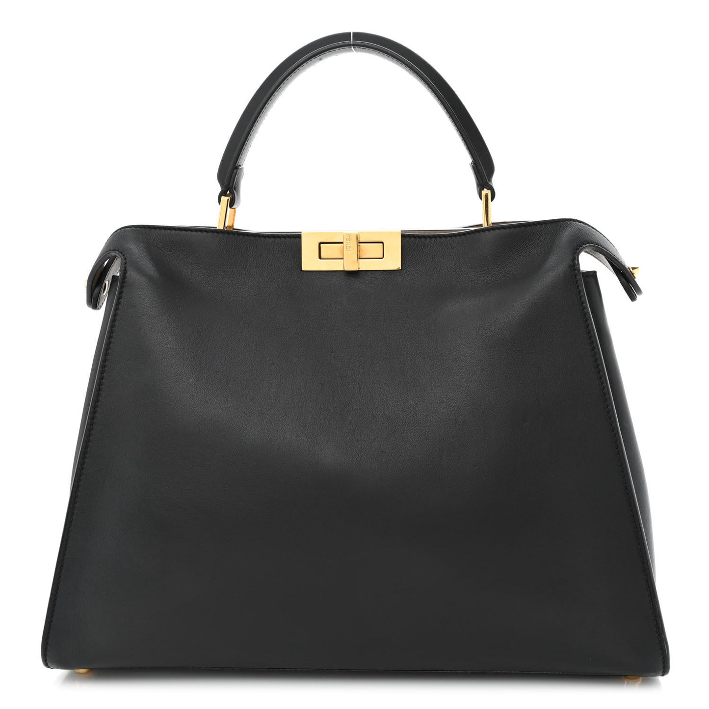 Vitello Tahiti Burro Large Peekaboo Iconic Essentially Satchel Black Corda