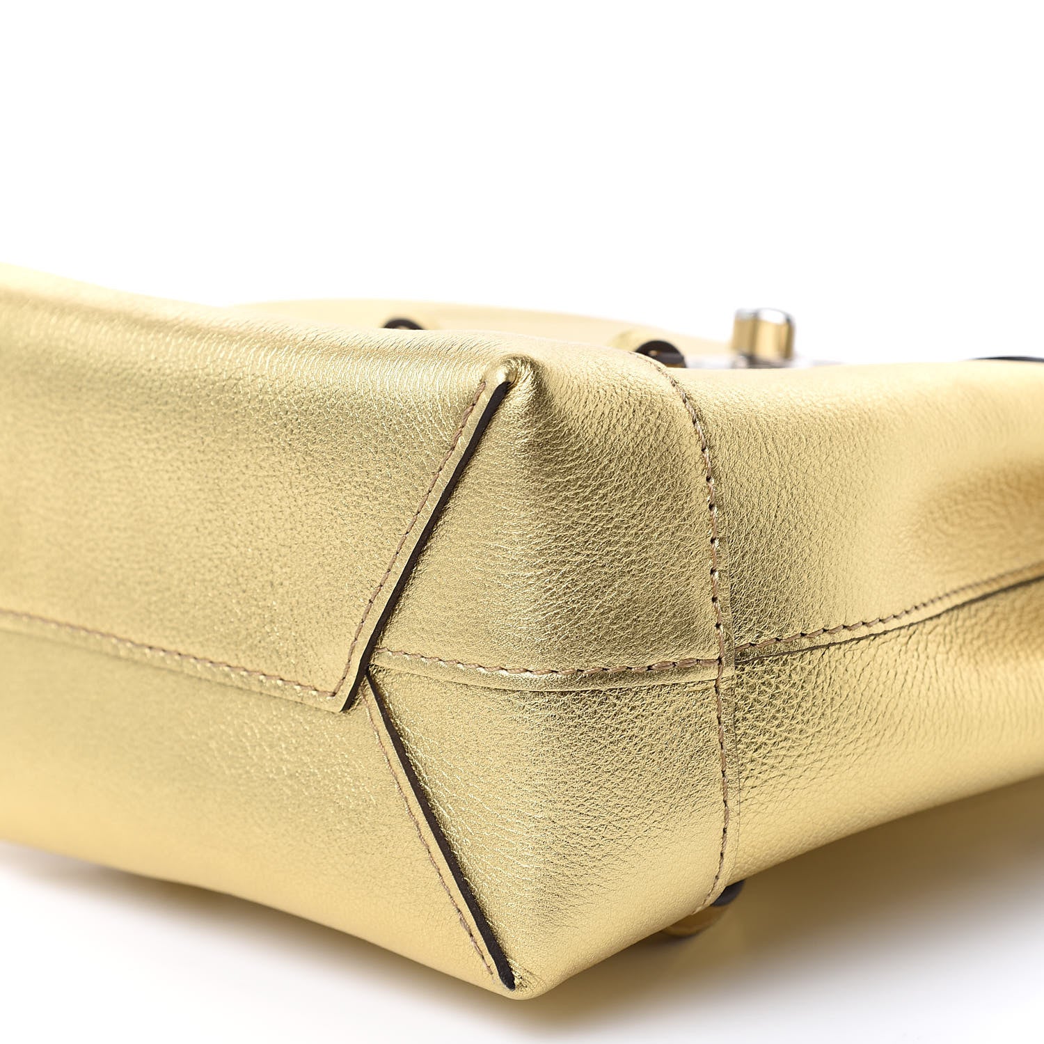 Louis Vuitton Metallic Calfskin Lockme Mini Backpack Gold 9 of 9