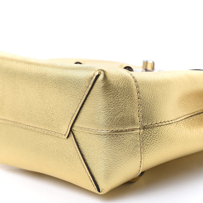 Louis Vuitton Metallic Calfskin Lockme Mini Backpack Gold 9 of 9