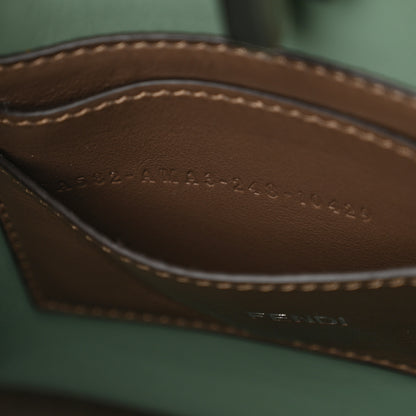 Fendi Cuoio Romano Vitello Cover Bi-Color Peekaboo I See U X Cross Satchel Green Island Maya 8 of 11