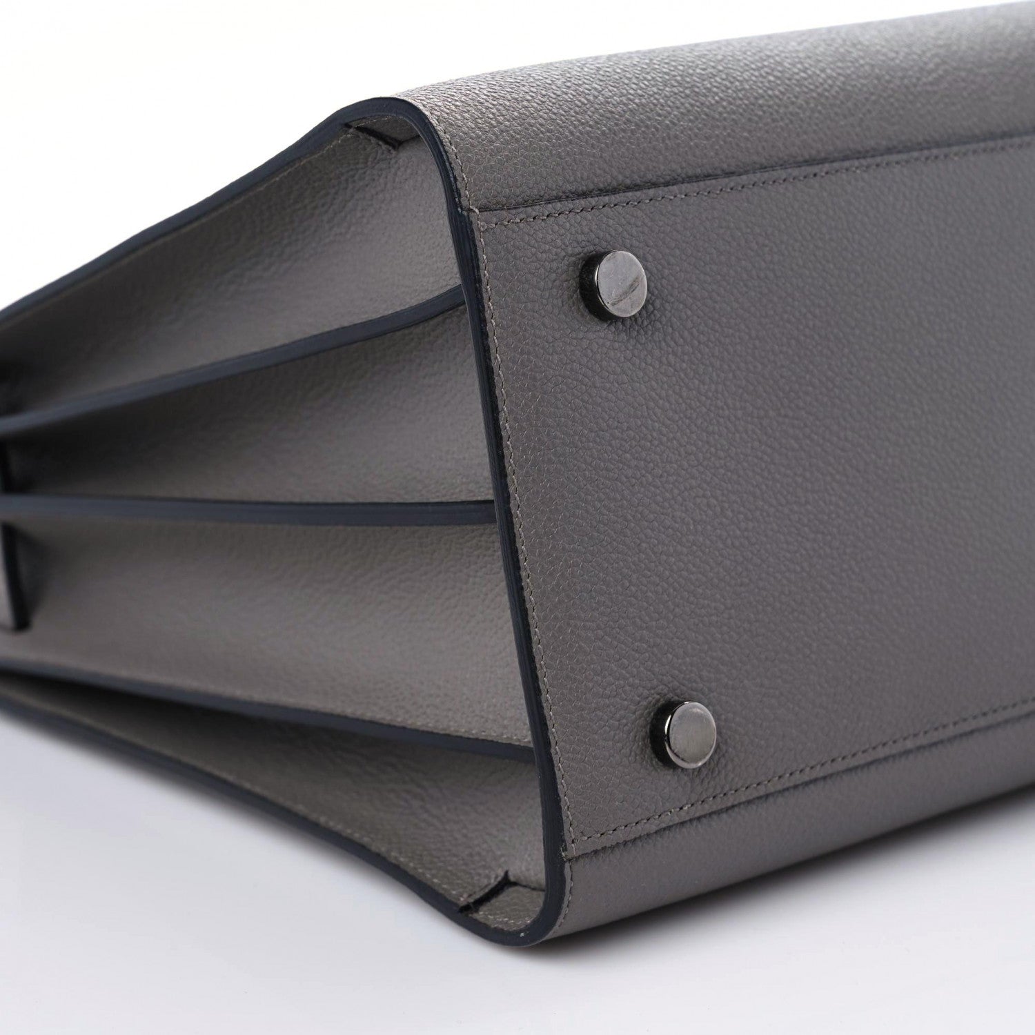 Saint Laurent Grained Calfskin Small Sac De Jour Fog 9 of 12