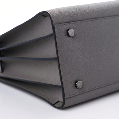 Saint Laurent Grained Calfskin Small Sac De Jour Fog 9 of 12