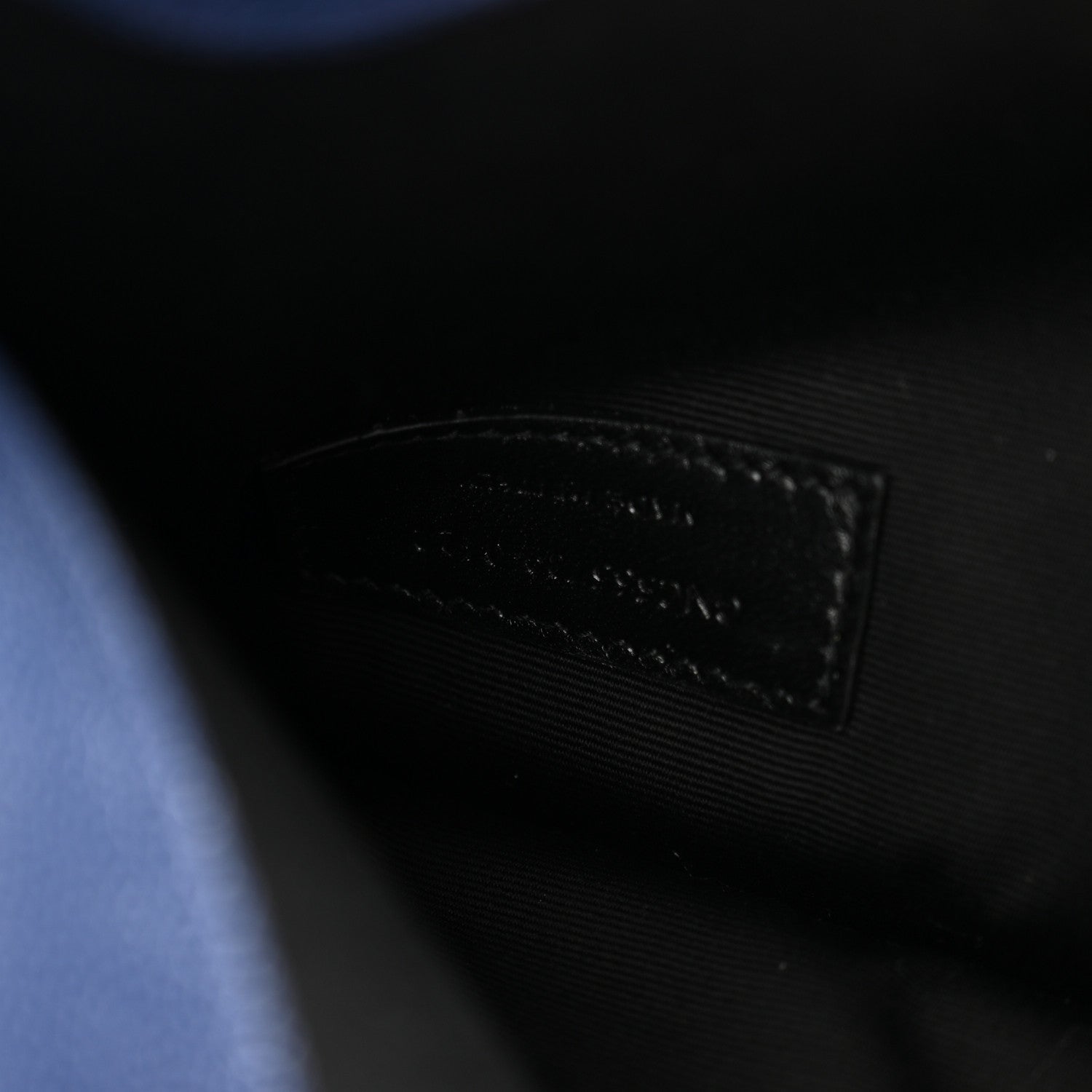 Saint Laurent Grain De Poudre Uptown Pouch Blue Charron 7 of 8
