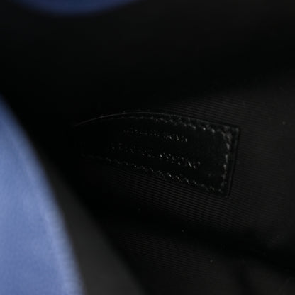 Saint Laurent Grain De Poudre Uptown Pouch Blue Charron 7 of 8