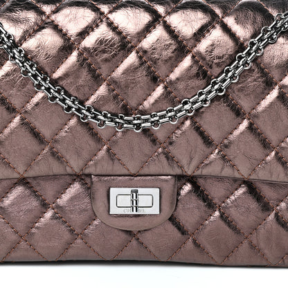 Chanel Metallic Aged Calfskin Quilted 2.55 Reissue 226 Flap Bronze 8 of 10